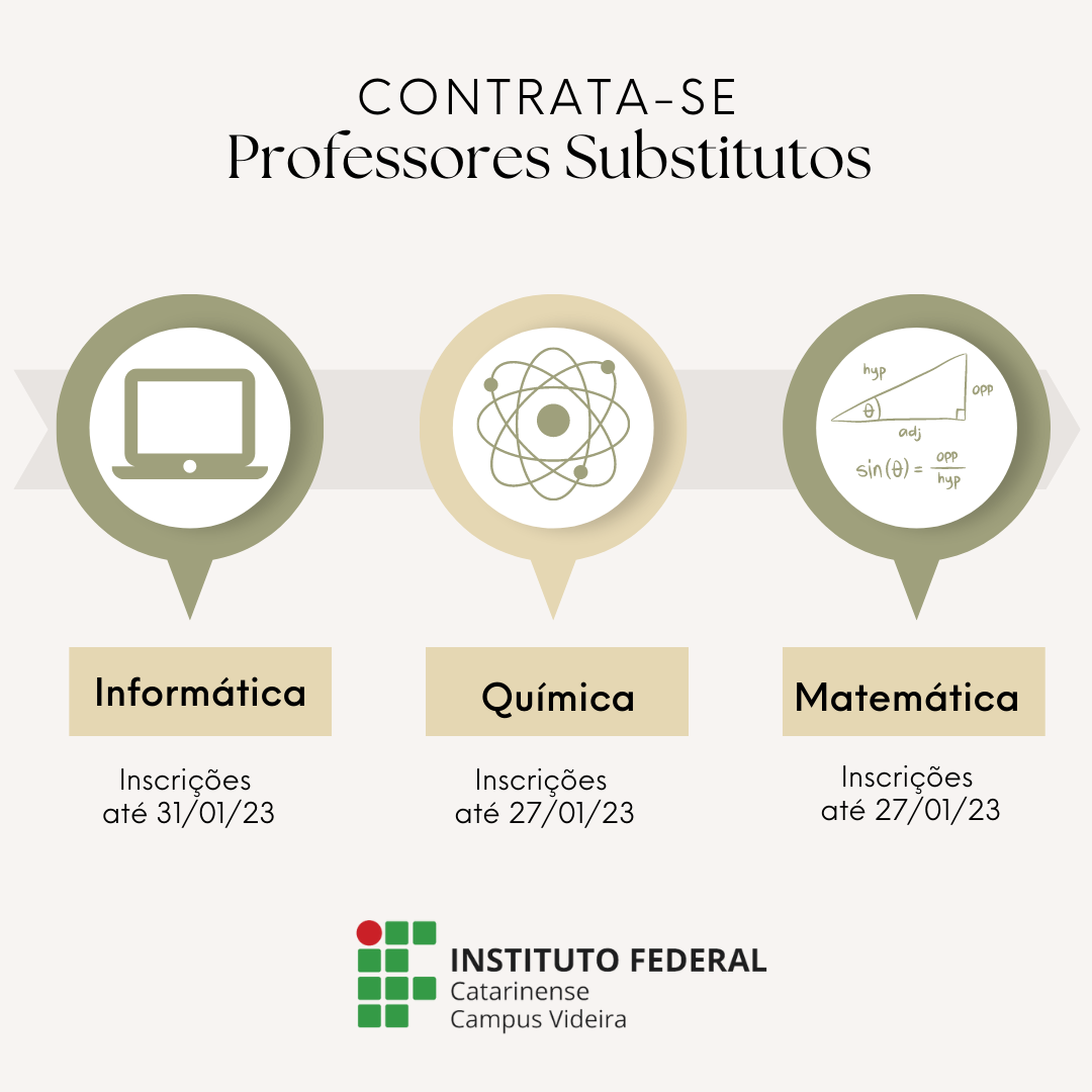 IFC contrata professor substituto de Matemática