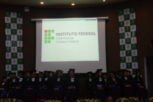 Solenidade de colação de grau realizada no IFC Campus Videira