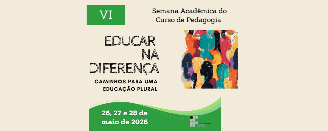 Banner de convite para a Semana Acadêmica do Curso de Pedagogia